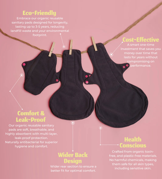 Reusable Sanitary Pad Set